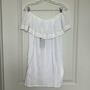 Rusty Sasha Beach Dress, cover up,  White Large with tags